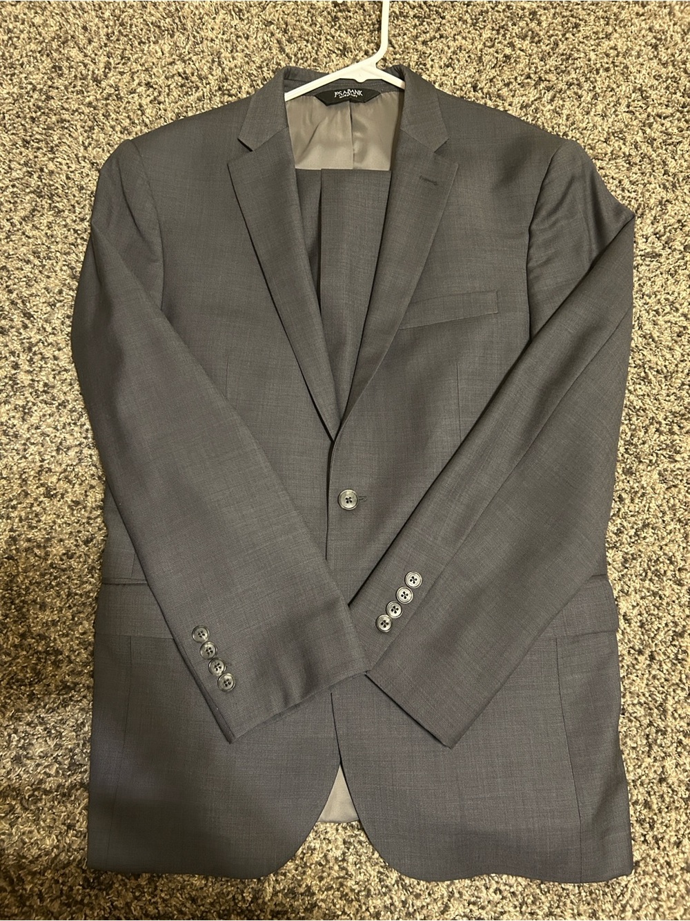 Jos. A. Bank Charcoal Gray Men's Two-Button Suit